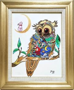 SALE】［F6号］ジミー大西（森の哲学者）/肉筆/手描き/サイン有