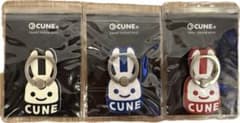 新品 未開封 CUNE ( キューン ) ウサギ スマホリング 3個セットのサムネイル