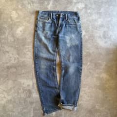 リーバイス 505 ストレート W30 L32 鬼ヒゲ フェード グランジ 古着