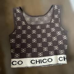 Chico モノグラム柄 ニットタンクトップのサムネイル