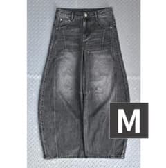 L2090 워시드 스티치 풍선 데님 M 지저인 ONLINE