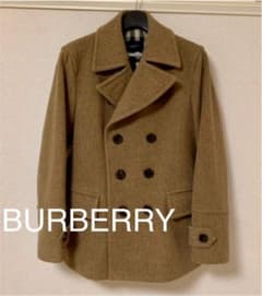【美品】BURBERRY LONDON ウール100%メンズPコートのサムネイル