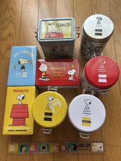 PEANUTS スヌーピー 空き缶 8個セットのサムネイル