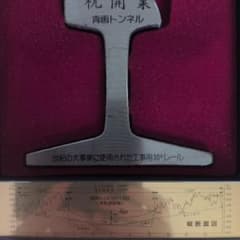 青函トンネル開業記念 30Kレール文鎮のサムネイル