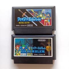 中古　ファイアーエムブレム 暗黒竜と光の剣・外伝　2本セット　ファミコンソフト