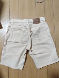 古着Levi's 510 デニムショートパンツ オフホワイト W33のサムネイル