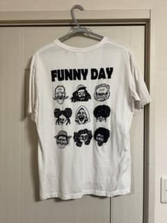 gym master Tシャツ L バックプリント FUNNY DAY 白 半袖のサムネイル