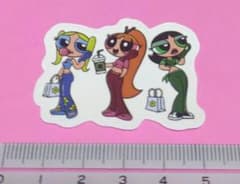 파워 퍼프 걸스 스티커 씰