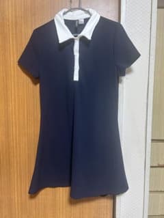 H&M DIVIDED ポロシャツワンピース ネイビーのサムネイル