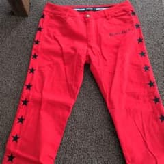 ゴルフウェア　パンツ　LL size36 赤パンツのサムネイル