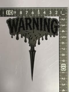 WARNING アクリルプレート ドライガーデンのサムネイル