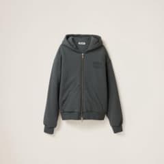 miumiu ガーメントダイコットンフリースパーカー - メルカリ