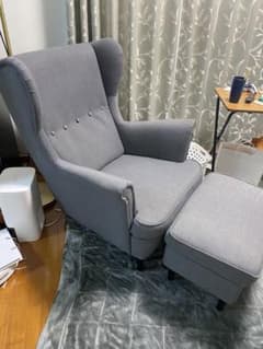 IKEA ストランドモン 1人がけソファとオットマンのセットのサムネイル