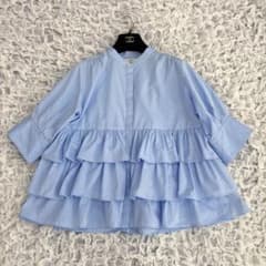 シップス 人気 シャンブレー ティアード ブラウス 定価18150円 美品 