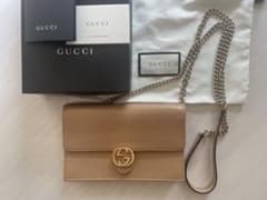 美品】GUCCI グッチ インターロッキング GG チェーンウォレット - メルカリ