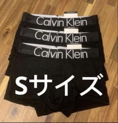 CalvinKlein カルバンクラインツルツル黒Sサイズ3枚ボクサーパンツのサムネイル