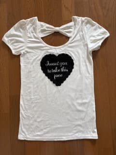 INGNI 半袖 Tシャツ ハートモチーフ リボン Mのサムネイル
