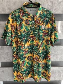 G/FORE メンズ ゴルフ ポロシャツ タイガー柄 総柄 M 美品のサムネイル
