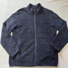 【未着用美品】ユニクロ　ボアフリースジャケット　L ネイビーのサムネイル