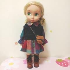 アニメータードール　アウトフィット　重ね着風チェック柄ワンピのサムネイル