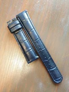 今日まで値下げ‼️ グラントセイコー ブラッククロコダイル ベルト 19-16㍉ Grand Seiko 19mm DD58BW 時計ベルト グランドセイコー 純正