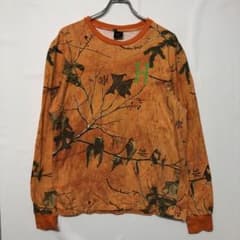 HUF 스트리트 맨즈 헌옷 REALTREE 시들 잎무늬 컷소우