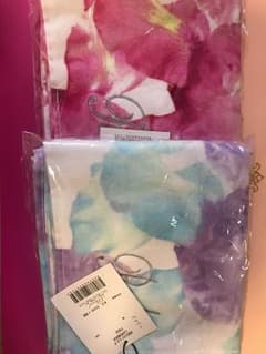 Rady アイリスフラワーフェイスタオル ラベンダー、ピンク 未開封のサムネイル