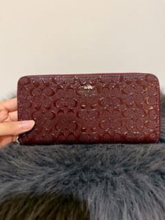 COACH シグネチャー 長財布 ボルドーのサムネイル