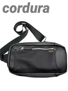 ⭐️美品⭐️耐久コーデュラcordura 黒ショルダーバッグ 肩掛け可のサムネイル