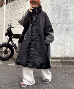 【新品】etsinta エシンタ モンスター中綿オーバーコート ブラック　Mのサムネイル