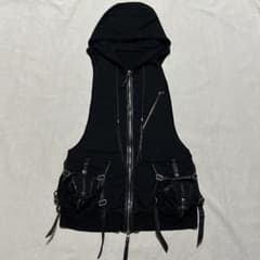 00s archive KMRii マルチポケット レザー切り替え ベスト 00s archive KMRii マルチポケット レザー切り替え ベスト - メルカリ