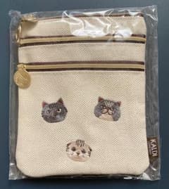 【新品未使用】カルディ 猫の3段マルチポーチのサムネイル
