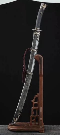 三色銅竜紋刀（魚皮型）模造刀 居合刀 武士道 武具 漢剣 唐刀 龍泉剣