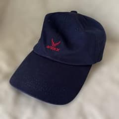 AVIREX アヴィレックス キャップ 帽子 ネイビー 赤刺繍 調節可能のサムネイル