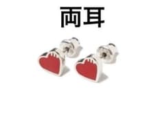 HUMAN MADE Heart Silver Earring ピアス 赤 両耳のサムネイル