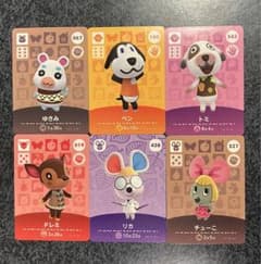 あつまれどうぶつの森amiibo6枚セット　ゆきみベントミドレミリカチューこのサムネイル