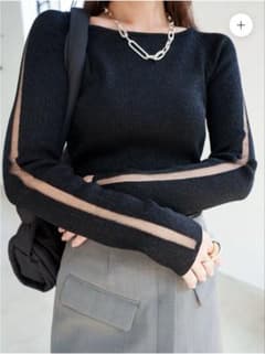 GLAM LIPS　シアーラインLONGラメニットのサムネイル