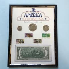アメリカ建国200周年記念コイン・切手・紙幣セット額入り - メルカリ