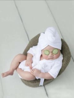 新生児 ニューボーンフォト バスローブのサムネイル