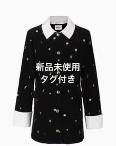 新品未使用 Bibiy B. STARRY 花柄刺繍 ベルベットジャケット - メルカリ