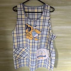 ドナルドダック チェック柄エプロンのサムネイル