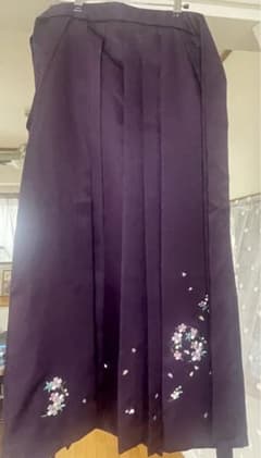 桜刺繍入り 袴 紫色のサムネイル