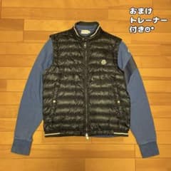 【おまけ付き☻】MONCLER ダウン× スウェット素材 ハイブリッドベスト L おまけ付き☻】MONCLER ダウン× スウェット素材 ハイブリッドベスト L