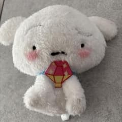 크레용 신짱 시로 봉제인형 키홀더 끈 첨부 흰 개 푹신푹신