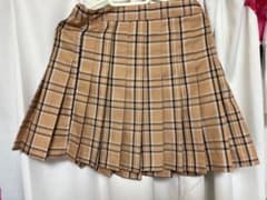 ベージュ　ミニ プリーツスカート JKコス制服のサムネイル