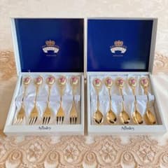 希少】エインズレイ オーチャードゴールド カトラリー10本セット