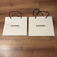 CHANEL ショップ袋 2枚セット ショッパー 紙袋 デパコス シャネルのサムネイル