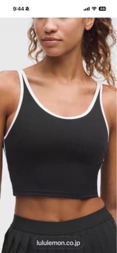 lululemon クロップ丈 スポーツブラ ブラック　サイズXS（JP S）のサムネイル