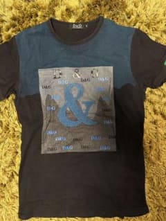 D&G Tシャツ ブラック ブルー ロゴプリントのサムネイル