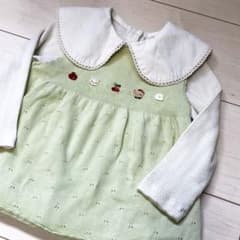 か*ん様 familiar チュニック　トップス　刺繍　ニット　ミントグリーンのサムネイル